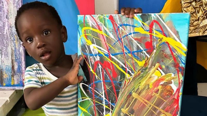 Toddler From Ghana Paints His Way Into The Guinness World Records